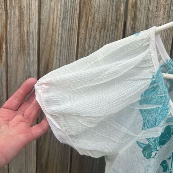 Vanity blouse thing short sleeve puffed size medium - Picture 4 of 7